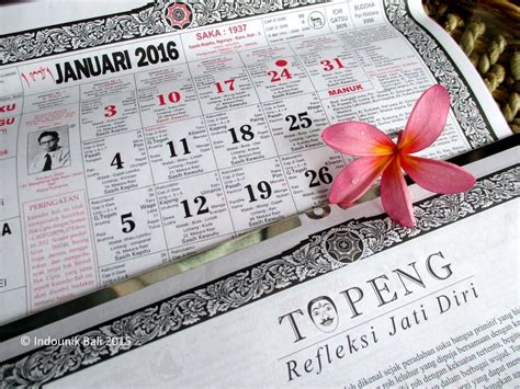 Balinese Saka Calendar 2016 Kalender Bali Etsy Calendar Jewelry