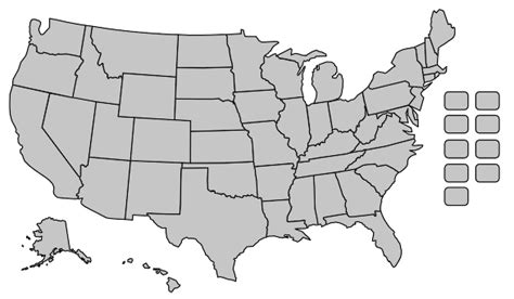 Usa Map Without Labels Paul Mitchell Professional Of The States Of