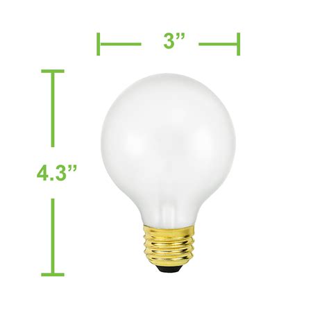 Philips G25 Frosted Vanity Globe Light Bulb 25w E26 Base 130 Volts 6