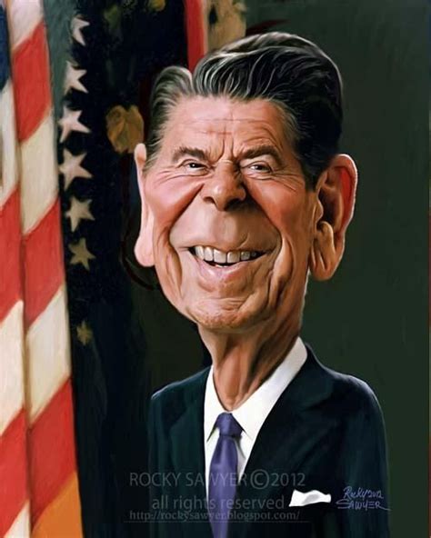 Ronald Reagan Follow This Board For Great Caricatures Or Any Of Our
