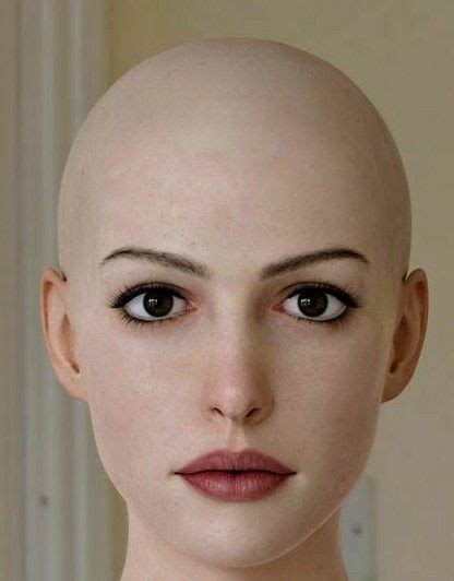 Megan Fox Hair Bald Head Women Shaved Hair Women Zbrush Facial