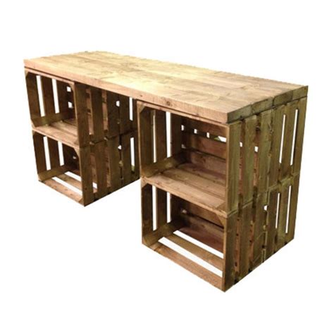 Apple Crate Desk Free Delivery With Images Diy Furniture Crate