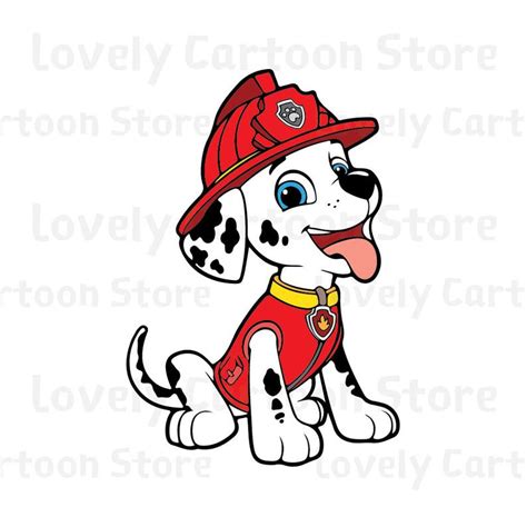 Paw Patrol Marshall Svg Eps Dxf And Png Formats 7 Etsy In 2020 Paw