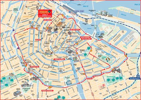 Amsterdam Hop On Hop Off Map Maping Resources