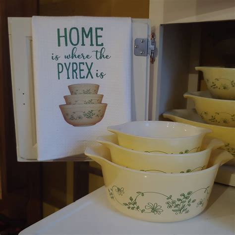 Pyrex Patterns Waffle Weave Dishtowels Home Is Where The Pyrex Is Pyrex Towel Kitchen Towels