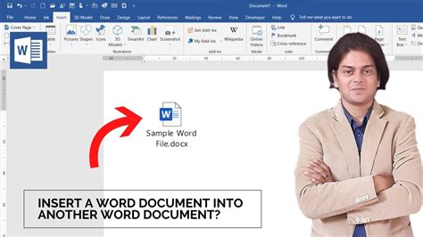 Insert A Word Document Into Another Word Document Youtube