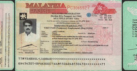 A pass is a stamp on the travellers passport which allows them to remain in malaysia for. Malaysia : Visit Pass for Temporary Employment — Visa ...