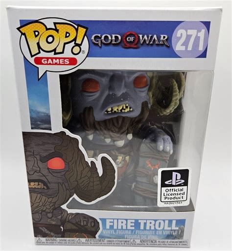 Funko Pop Fire Troll 271 God Of War With Protector Playstation Ebay