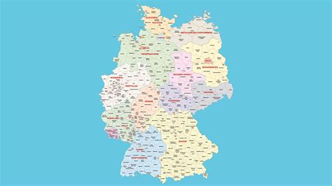 Politická Mapa Německa