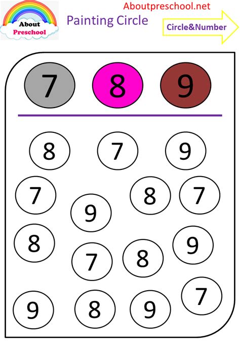 Printable Numbers In Circles