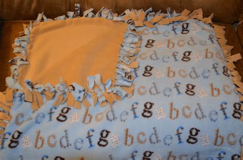 Baby Boy No Sew Fleece Blanket Super Easy No Sew Fleece Blanket