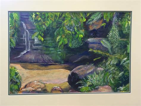 Mixed Media Painting Pool Of Siloam Leura Mixed Media Painting