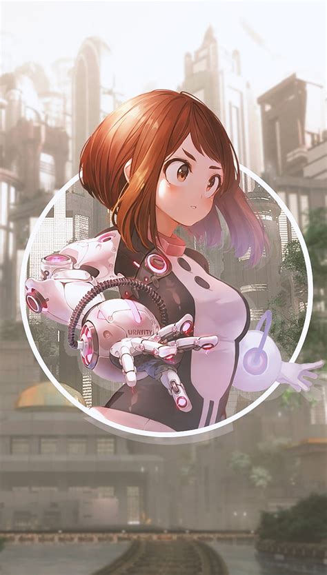 Hd Wallpaper Anime Anime Girls Picture In Picture Ochako Uraraka