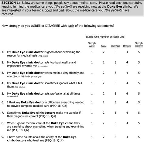 Use Of A Standardized Patient Satisfaction Questionnaire To Assess The Quality Of Care Provided