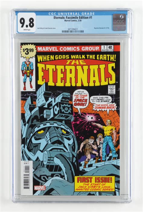 2020 The Eternals Issue 1 Facsimile Edition Marvel Comic Book