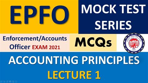 EPFO Enforcement Officer Exam General Accounting Principles MCQ