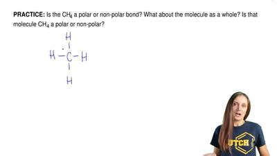 Ch4 is non polar due to the fact that the difference in electronegativity isn't large enough to a covalent bond is the sharing of valence electrons, and both carbon and hydrogen are. Which of the following bonds would be the mos... | Clutch Prep