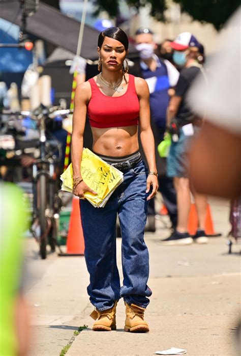 Teyana Taylor On The Set Of A Thousand And One In Harlem 07272021 Hawtcelebs