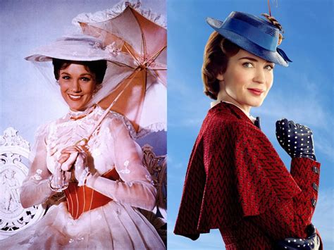 how do the mary poppins sequel characters look compared to the original cast — pictures of