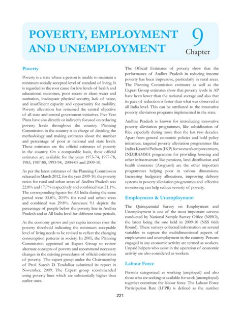 9 Poverty Employment And Unemployment Chapter