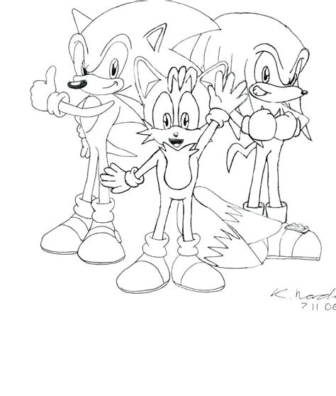 Knuckles From Sonic Coloring Page Coloring Pages