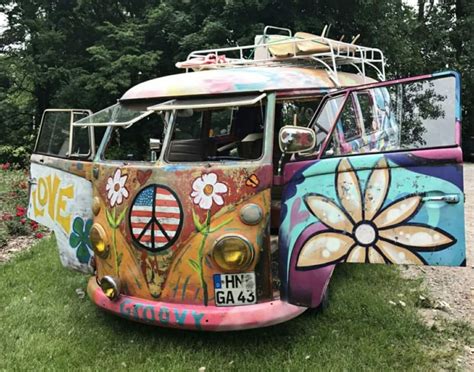 👒🍍👙 Vw Hippie Van Vw Bus Hippie Hippie Camper