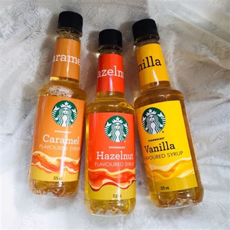 Vanilla Hazelnut Or Caramel Syrup By Starbucks Original Shopee