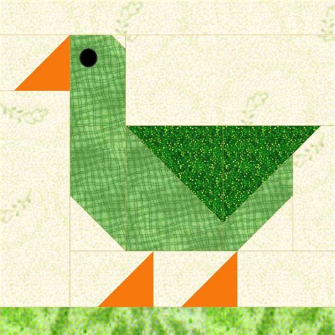 Patch Duck Quilt Block Etsy Bird Quilt Blocks Quilt Patterns
