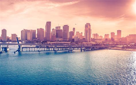 Download Wallpapers Miami 4k Skyline Cityscapes South Beach