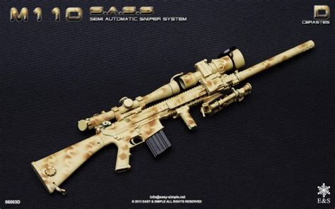 M110 Semi Automatic Sniper System Camo Désert 2 Tons Machinegun