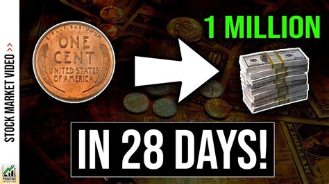 1 Penny To 1 Million Dollars In 28 Days Using Compound Interest 💸
