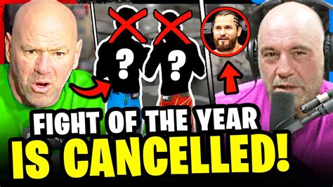 Breaking Dana White Cancels Ufc Fight Joe Rogan Reacts Jorge Masvidal Ufc Youtube