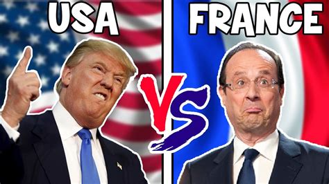 In the case of france, you do not need to have a visa for the first 90 days as a us citizen. USA VS FRANCE - LES PARODIE BROS - YouTube