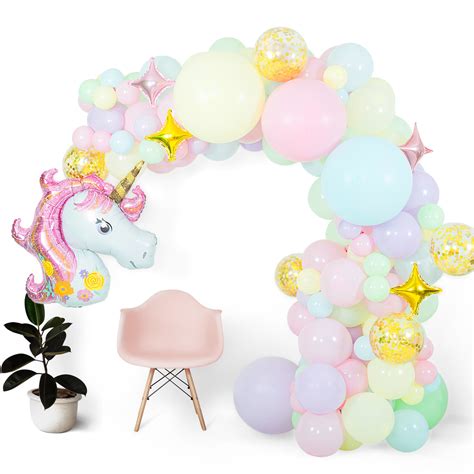 16ft Pastel Rainbow Unicorn Balloon Arch And Garland Kit — Shimmer