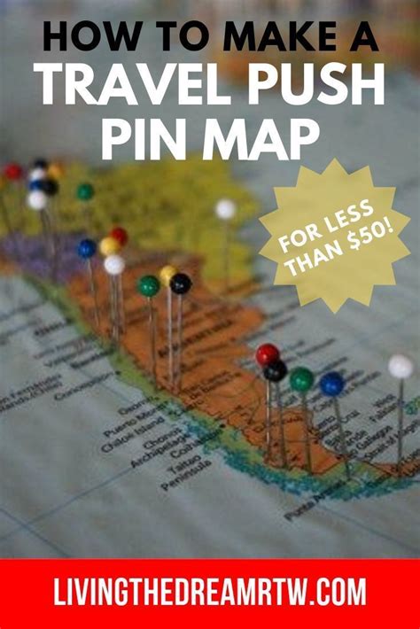 How To Build Your Own Push Pin Travel Map For Less Than 50 In 2020