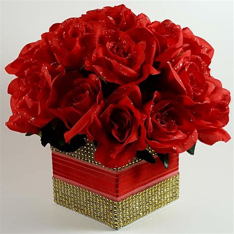 Red Roses Centerpiece R And R Party Store