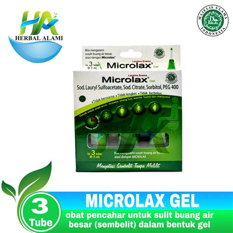 Microlax Gel Isi 3 Tube Obat Sembelit Shopee Indonesia