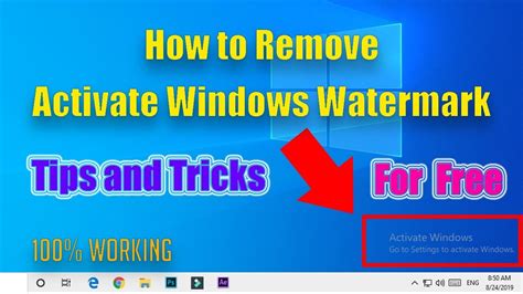 How To Remove Activate Windows 10 Watermark Without Product Key