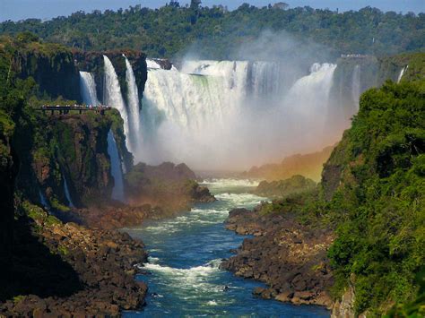 Waterfalls Of Iguazu In South America Photograph By Sandra Leidholdt