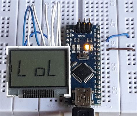 16 Segment LCD Von Pollin Mit Arduino Naked Mikrocontroller Net