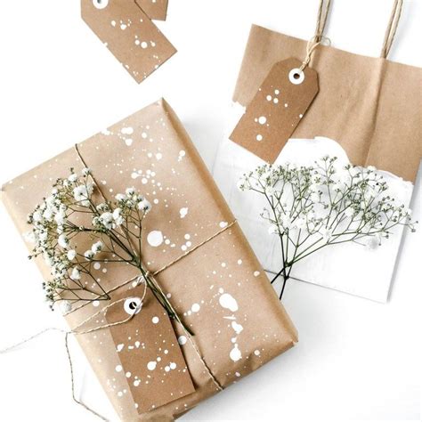 idées pour réaliser un joli emballage cadeau en papier kraft Gift wrapping inspiration