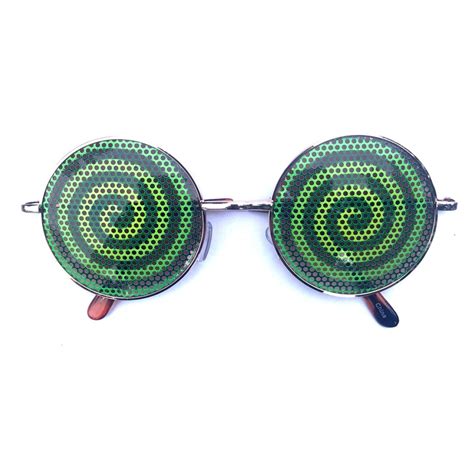Hypnotic Swirl Round Sunglasses Etsy