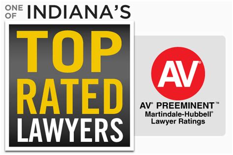 Indianas Top Rated Lawyers Logo Martindale Hubbell Indiana
