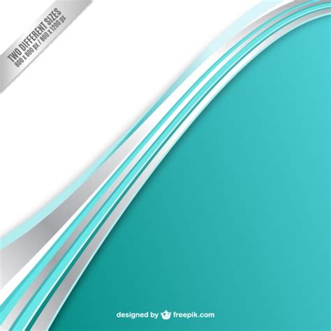 Premium Vector Turquoise Wave Background