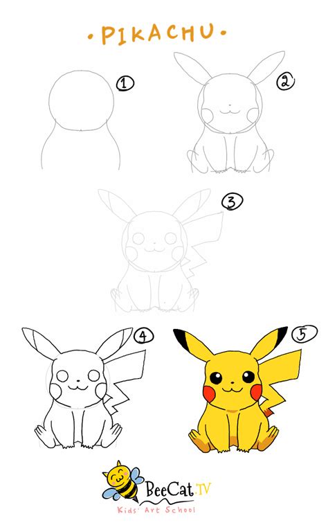 Como Dibujar A Pikachu Paso A Paso How To Draw Pikachu De Pokemon