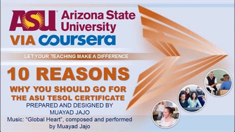 10 Reasons Why You Should Go For The Asu Tesol Certificate Youtube