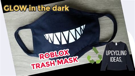 How To Make A Roblox Face Mask In Real Life Roblox Trash Mask Glow
