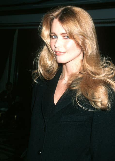 A Young Claudia Schiffer Smiled For The Camera While Backstage In
