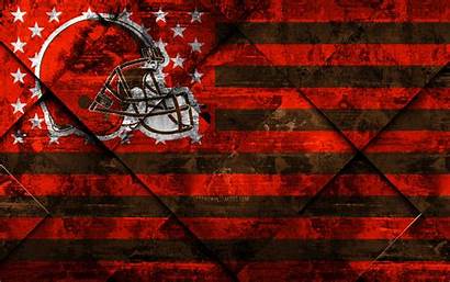 Browns Cleveland Football 4k American Flag Wallpapers