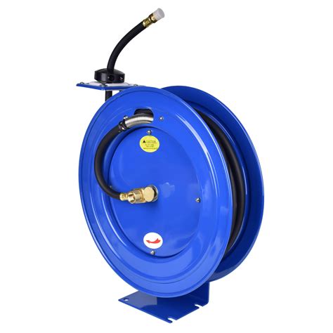 Aain AA040 Retractable Air Hose Reel 1 2 Inch X 50 Ft Wall Mount
